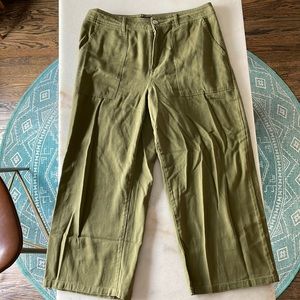 Who What Wear high-rise wide leg ankle pant